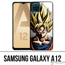 Custodia per Samsung Galaxy A12 - Goku Wall Dragon Ball Super