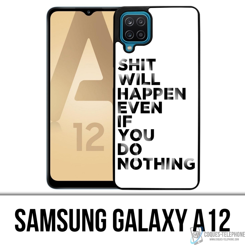 Samsung Galaxy A12 Case - Scheiße wird passieren