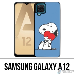 Funda Samsung Galaxy A12 - Snoopy Heart