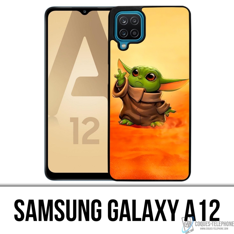 Coque Samsung Galaxy A12 - Star Wars Baby Yoda Fanart