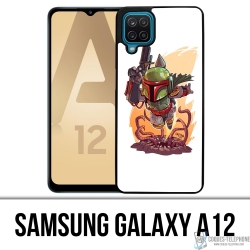 Cover Samsung Galaxy A12 - Star Wars Boba Fett Cartoon