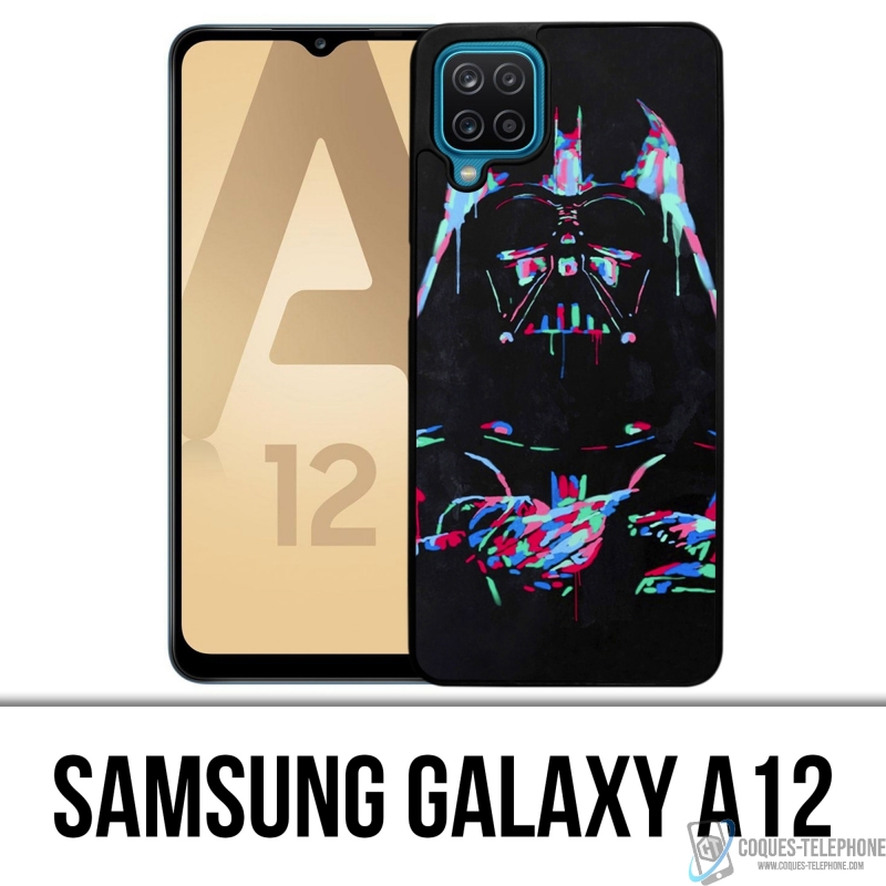 Coque Samsung Galaxy A12 - Star Wars Dark Vador Néon