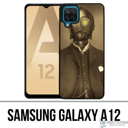 Custodia per Samsung Galaxy A12 - Star Wars Vintage C3Po