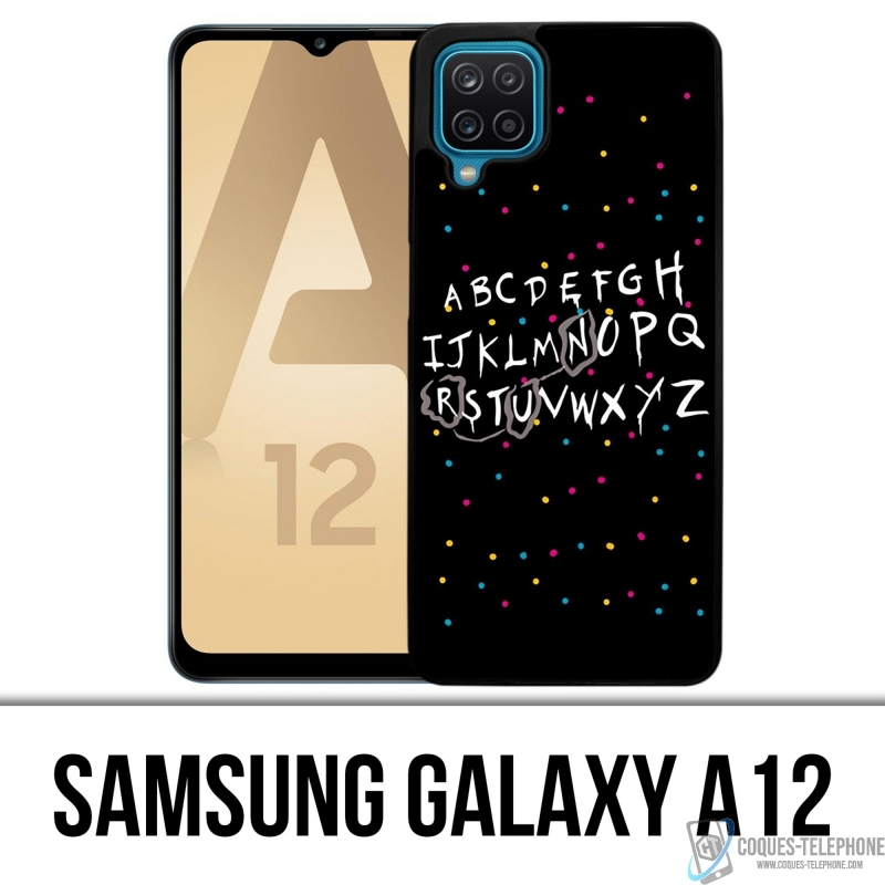 Coque Samsung Galaxy A12 - Stranger Things Alphabet