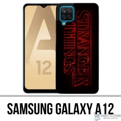 Cover Samsung Galaxy A12 - Logo Stranger Things
