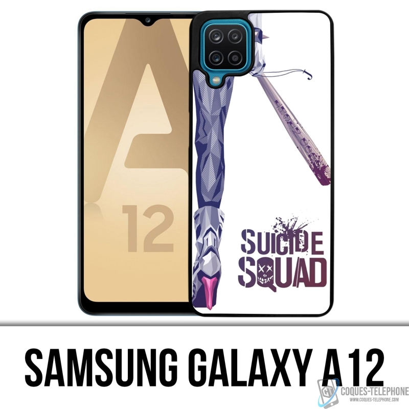 Coque Samsung Galaxy A12 - Suicide Squad Jambe Harley Quinn