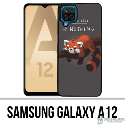 Coque Samsung Galaxy A12 - To Do List Panda Roux