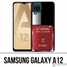 Samsung Galaxy A12 Case - Paris Rot Lack
