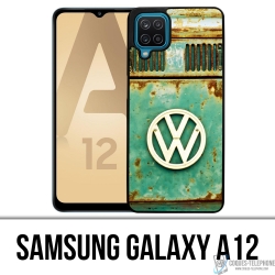 Custodia per Samsung Galaxy A12 - Logo Vintage Vw