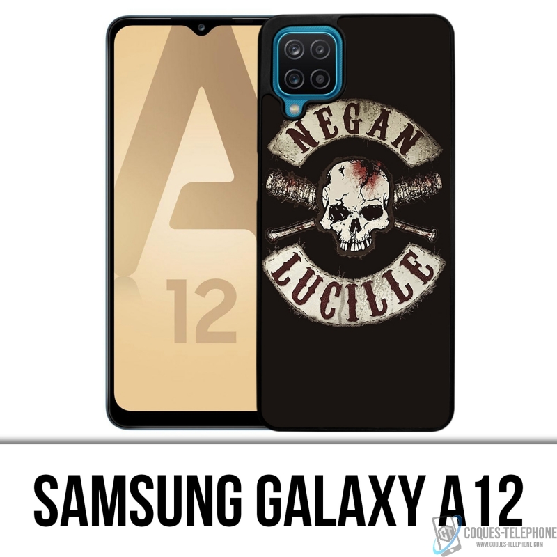 Coque Samsung Galaxy A12 - Walking Dead Logo Negan Lucille