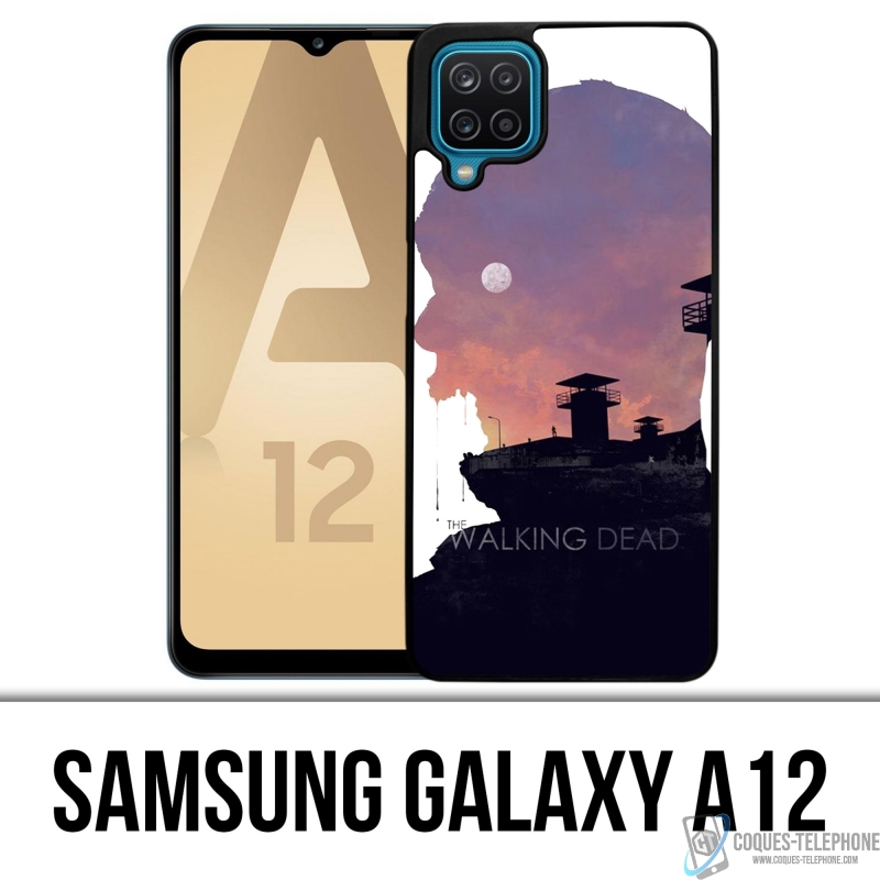 Coque Samsung Galaxy A12 - Walking Dead Ombre Zombies