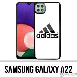 Custodia Samsung Galaxy A22 - Logo Adidas Bianco
