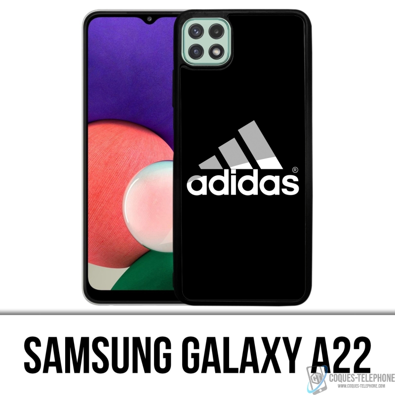 Custodia Samsung Galaxy A22 - Logo Adidas Nero