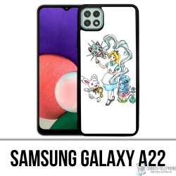 Coque Samsung Galaxy A22 - Alice Au Pays Des Merveilles Pokémon