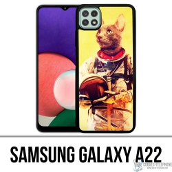 Custodia Samsung Galaxy A22 - Gatto Astronauta Animale