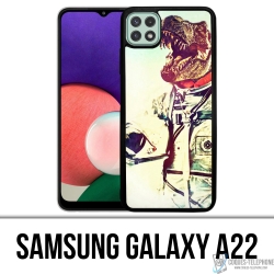 Custodia Samsung Galaxy A22 - Dinosauro animale astronauta