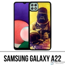 Samsung Galaxy A22 Case - Tierischer Astronaut Affe