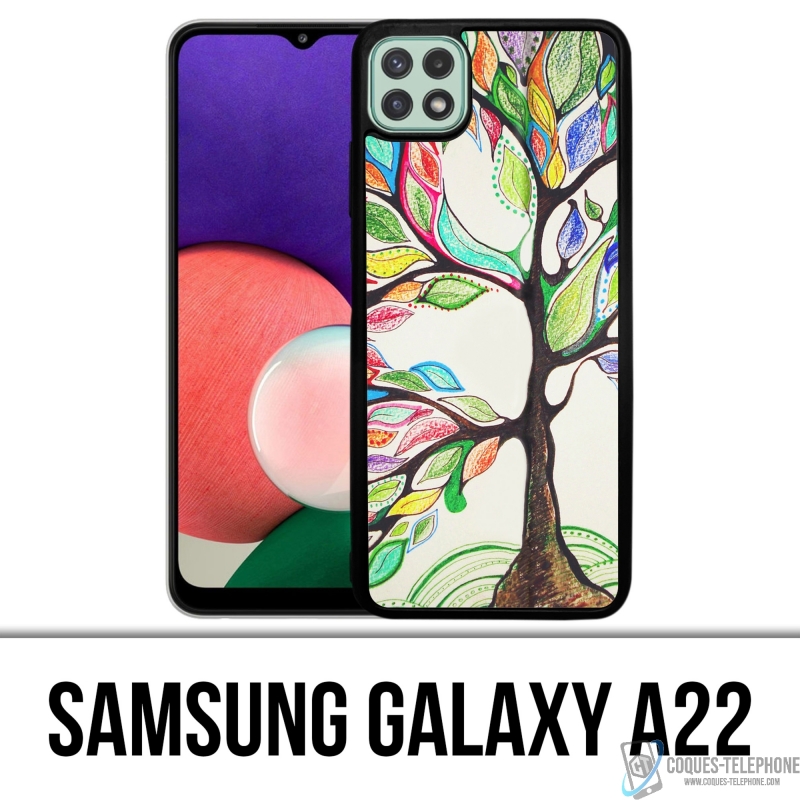 Coque Samsung Galaxy A22 - Arbre Multicolore