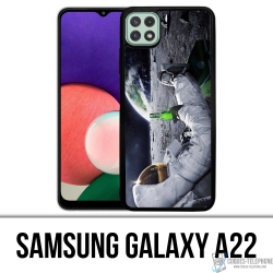 Samsung Galaxy A22 case - Astronaut Beer