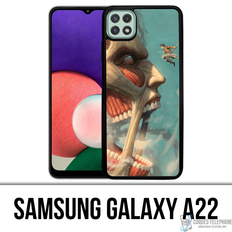 Custodia per Samsung Galaxy A22 - Attack On Titan Art