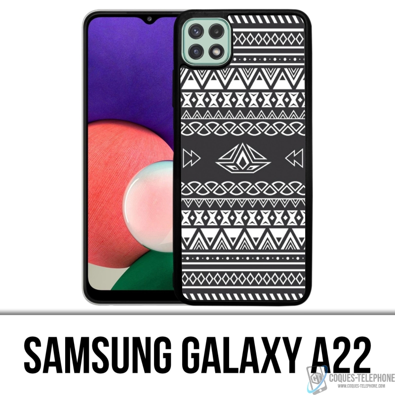Coque Samsung Galaxy A22 - Azteque Gris