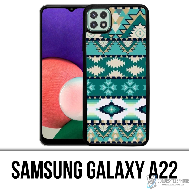 Coque Samsung Galaxy A22 - Azteque Vert