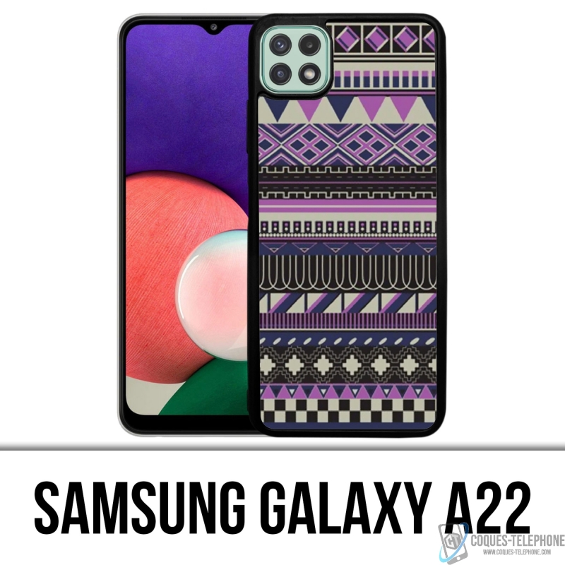Coque Samsung Galaxy A22 - Azteque Violet
