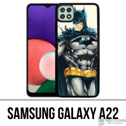 Samsung Galaxy A22 Case - Batman Paint Art