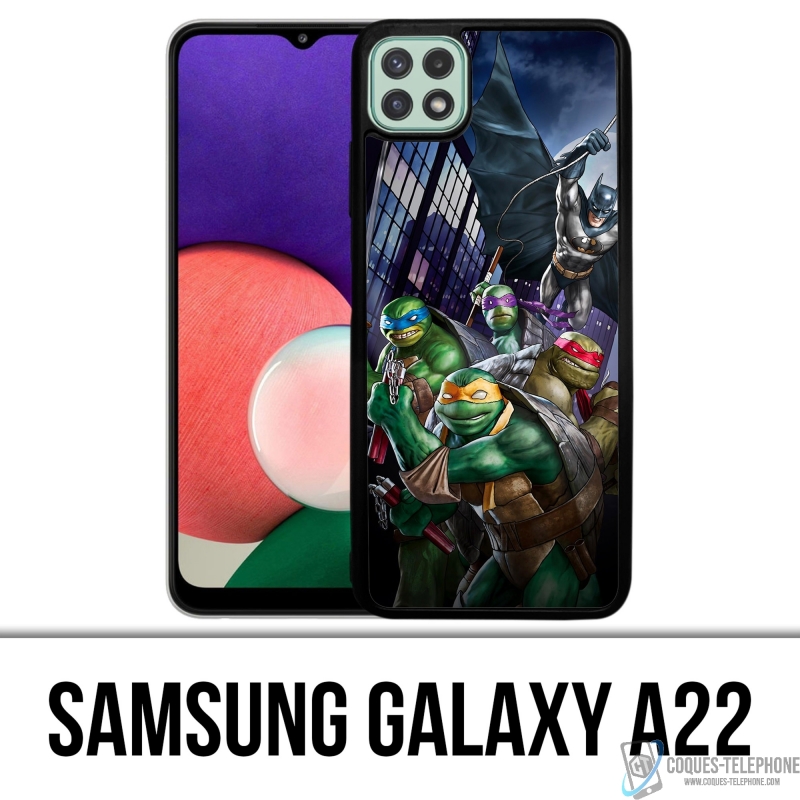 Coque Samsung Galaxy A22 - Batman Vs Tortues Ninja
