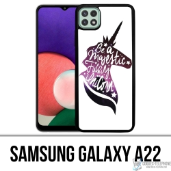 Samsung Galaxy A22 Case - Sei ein majestätisches Einhorn