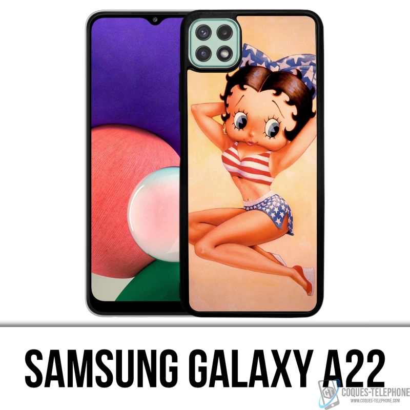 Custodia per Samsung Galaxy A22 - Betty Boop Vintage