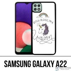 Custodia per Samsung Galaxy A22 - Bitch Please Unicorno Unicorno