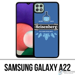 Funda Samsung Galaxy A22 - Logotipo de Braeking Bad Heisenberg