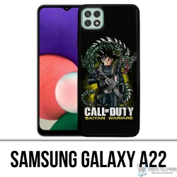 Funda Samsung Galaxy A22 - Call Of Duty X Dragon Ball Saiyan Warfare