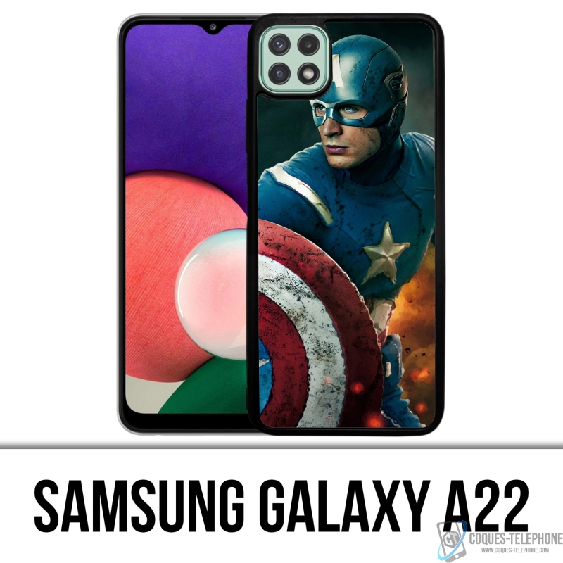 Coque Samsung Galaxy A22 - Captain America Comics Avengers