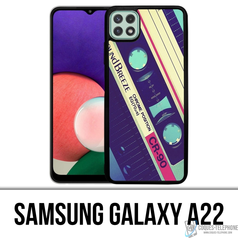 Custodia per Samsung Galaxy A22 - Brezza sonora della cassetta audio