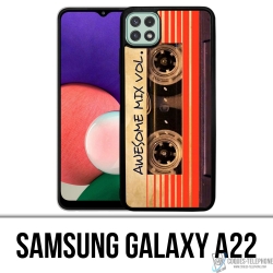 Samsung Galaxy A22 Case - Guardians Of The Galaxy Vintage Audiokassette