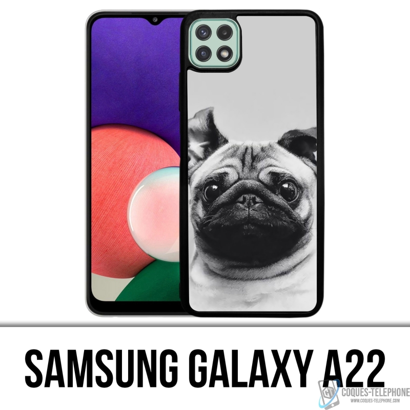 Samsung Galaxy A22 Case - Pug Dog Ears