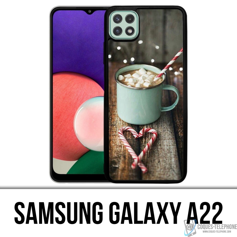 Coque Samsung Galaxy A22 - Chocolat Chaud Marshmallow