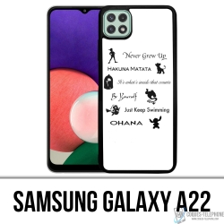 Samsung Galaxy A22 Case - Disney Quotes