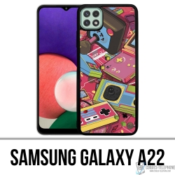 Custodia Samsung Galaxy A22 - Console vintage retrò