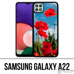 Samsung Galaxy A22 Case - Mohnblumen 1