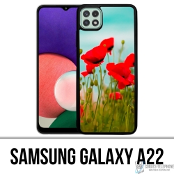 Coque Samsung Galaxy A22 - Coquelicots 2