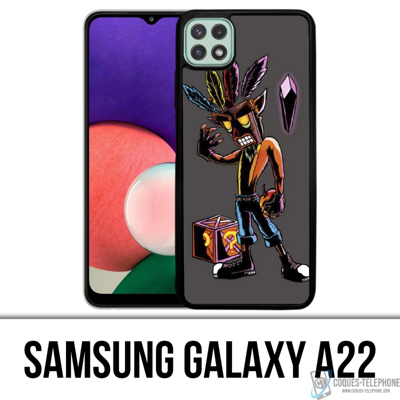 Coque Samsung Galaxy A22 - Crash Bandicoot Masque