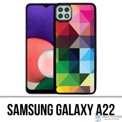 Coque Samsung Galaxy A22 - Cubes Multicolores