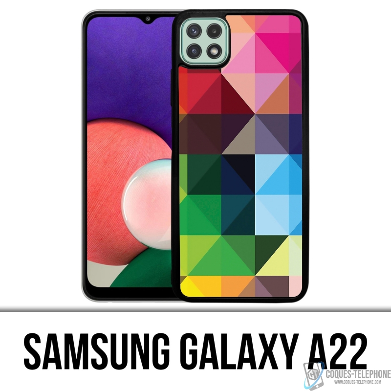 Funda Samsung Galaxy A22 - Cubos multicolores