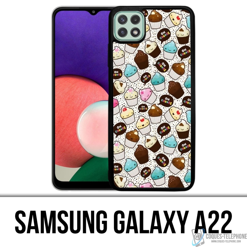 Samsung Galaxy A22 Case - Kawaii Cupcake