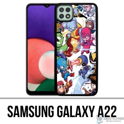 Coque Samsung Galaxy A22 - Cute Marvel Heroes