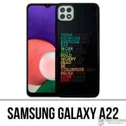 Samsung Galaxy A22 Case - Tägliche Motivation