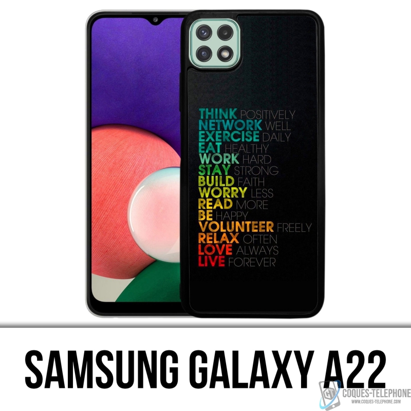 Samsung Galaxy A22 Case - Tägliche Motivation